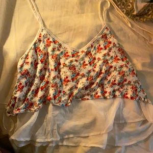 Forever 21 floral crop top